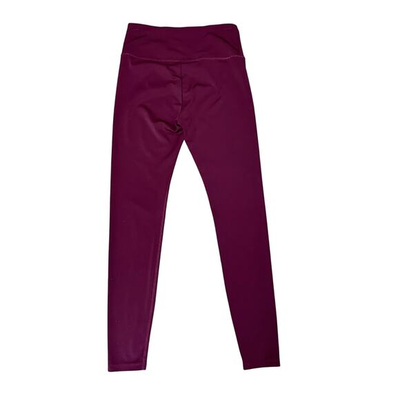 Lou & Grey Hi-Rise Burgundy Red Athletic Workout Leggings - Size Small - Picture 2 of 6